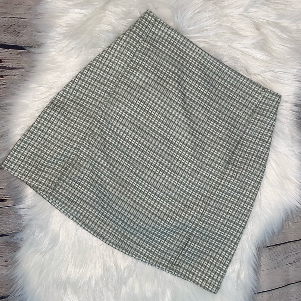 Brandy Melville/ John Galt green plaid skirt